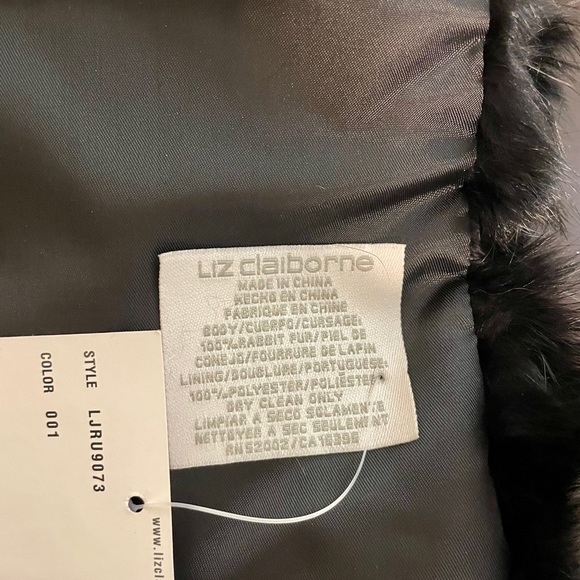 NWT rabbit fur shawl wrap - Picture 5 of 5